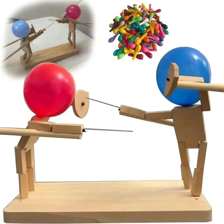Vikbua™ Ballongfekting i tre – selskapsspill for to spillere