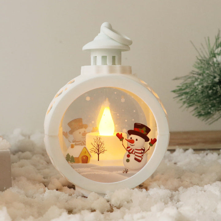 Vikbua™ Julelykt i glass med LED og snømann eller nisse