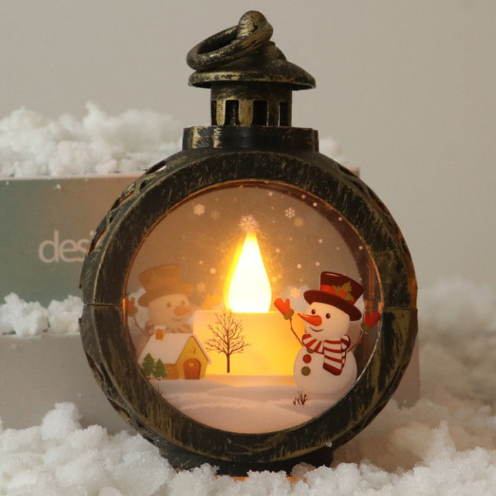 Vikbua™ Julelykt i glass med LED og snømann eller nisse