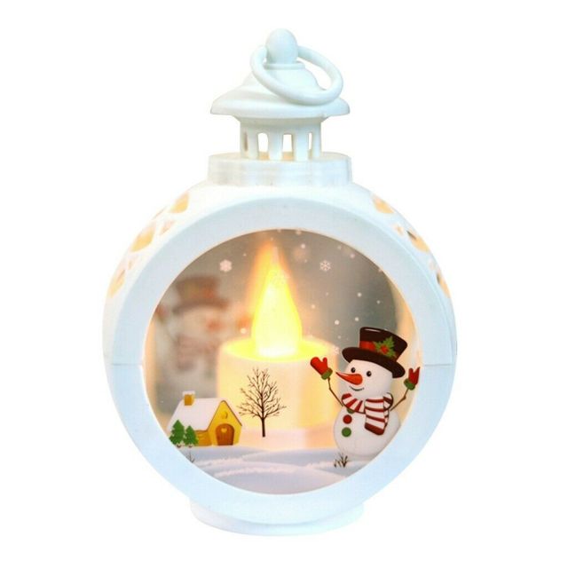Vikbua™ Julelykt i glass med LED og snømann eller nisse