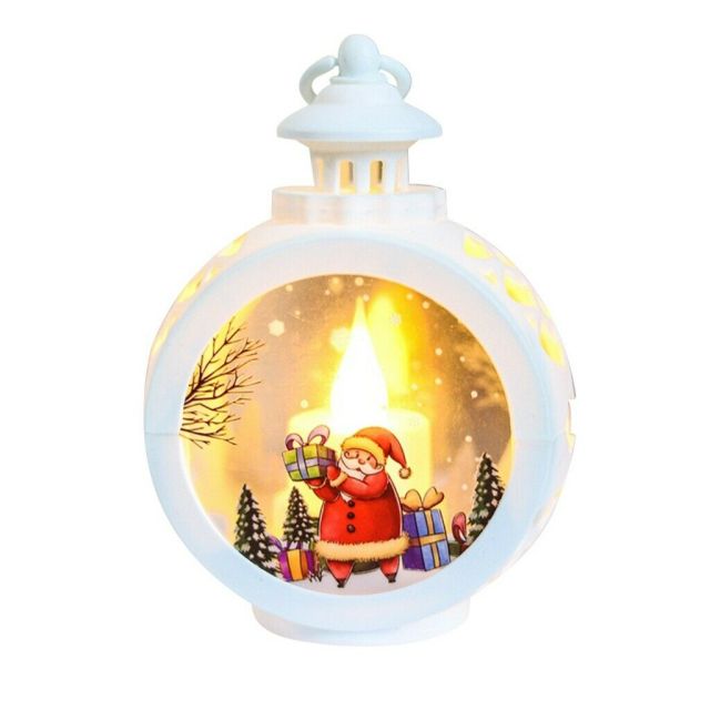 Vikbua™ Julelykt i glass med LED og snømann eller nisse