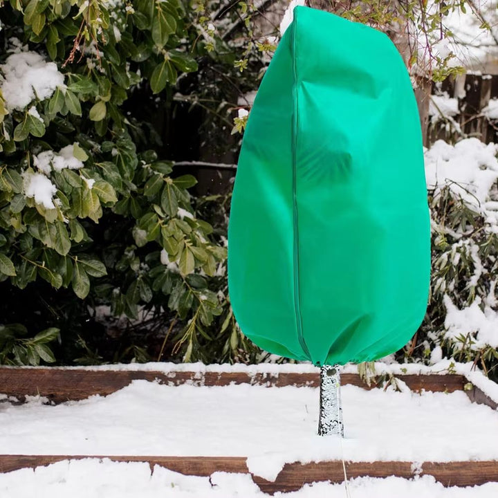 Vikbua™ Pustende frostbeskyttelse for planter med glidelås og snor