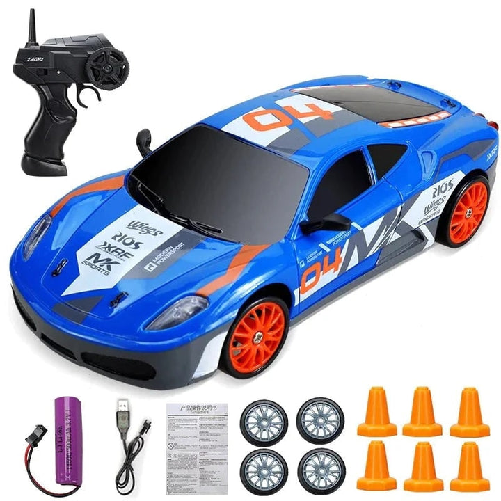 Vikbua™ Fjernstyrt minidriftbil med LED-lys og ekstra hjul