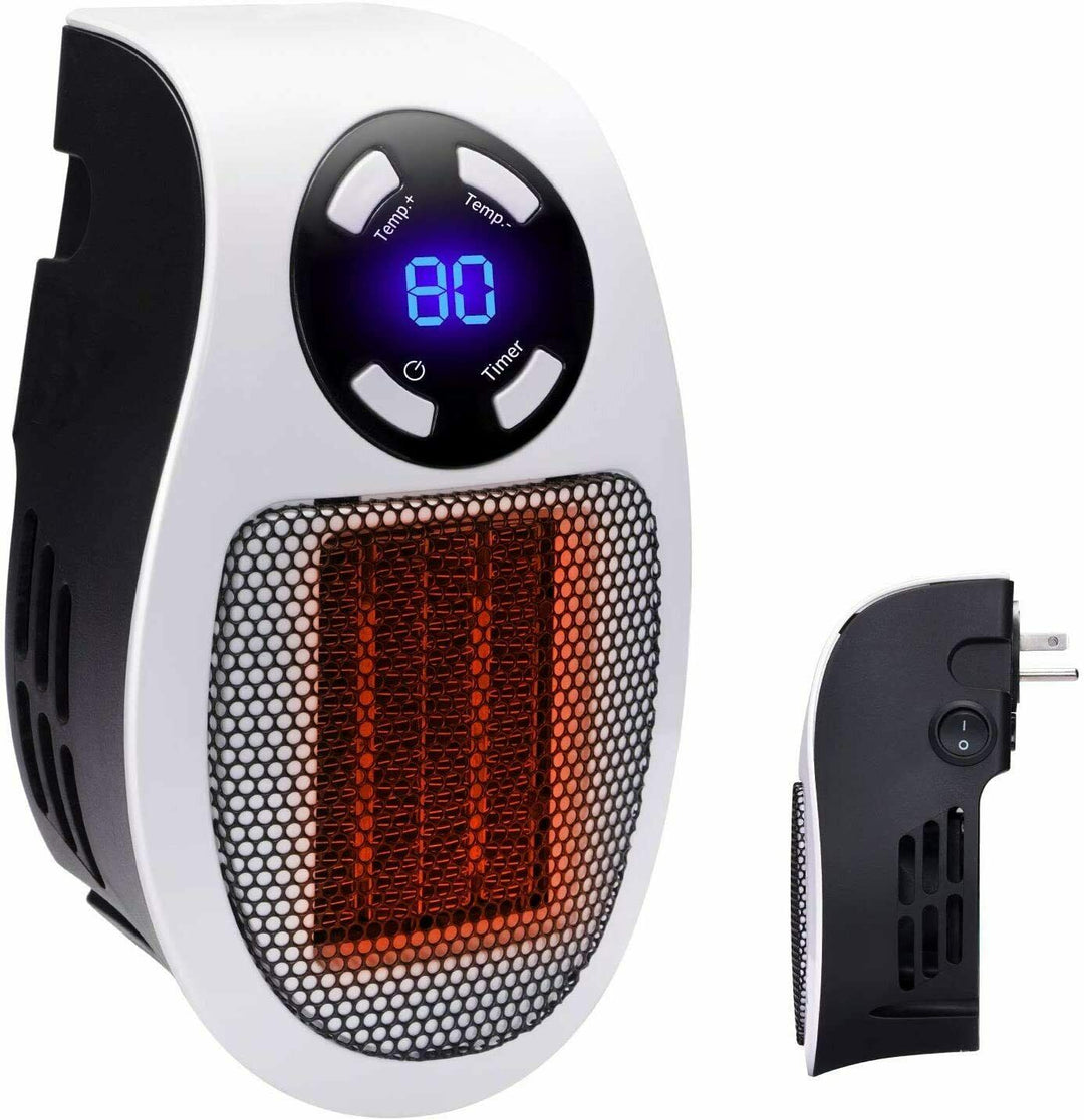 Vikbua™ Stikkontaktvarmer med LED-skjerm og fjernkontroll