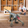 Vikbua™ Fjernstyrt velociraptor som går, rister på hodet og brøler