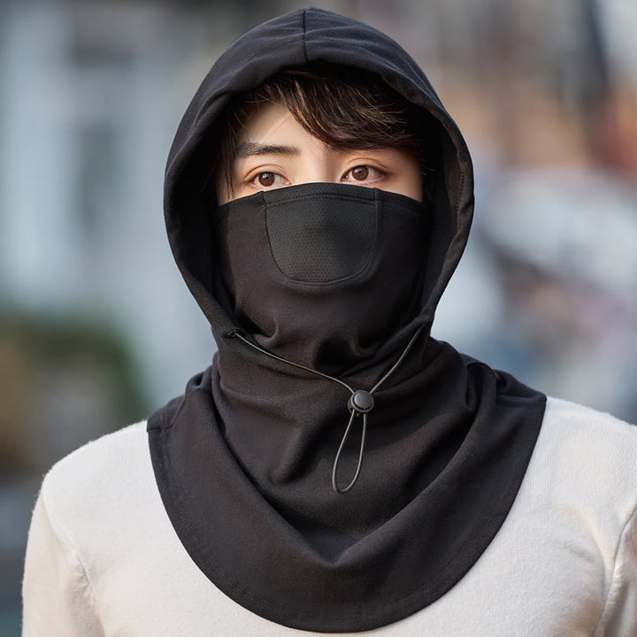 Vikbua™ Sykkelhette med ansiktsmaske og innebygd halsvarmer