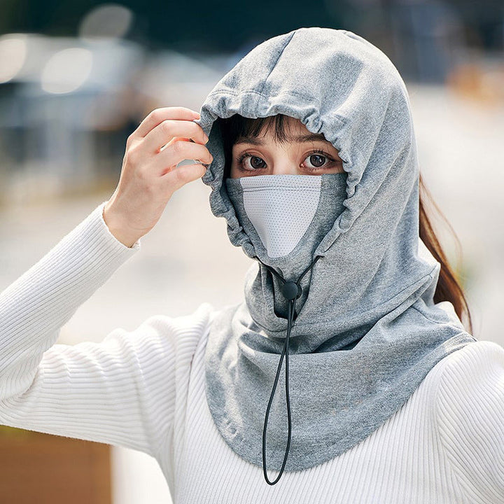 Vikbua™ Sykkelhette med ansiktsmaske og innebygd halsvarmer