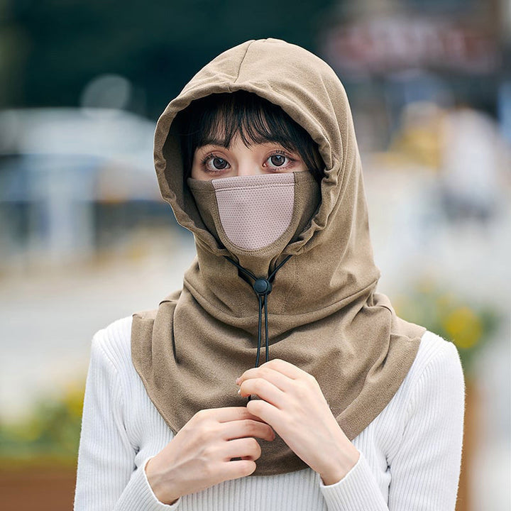 Vikbua™ Sykkelhette med ansiktsmaske og innebygd halsvarmer