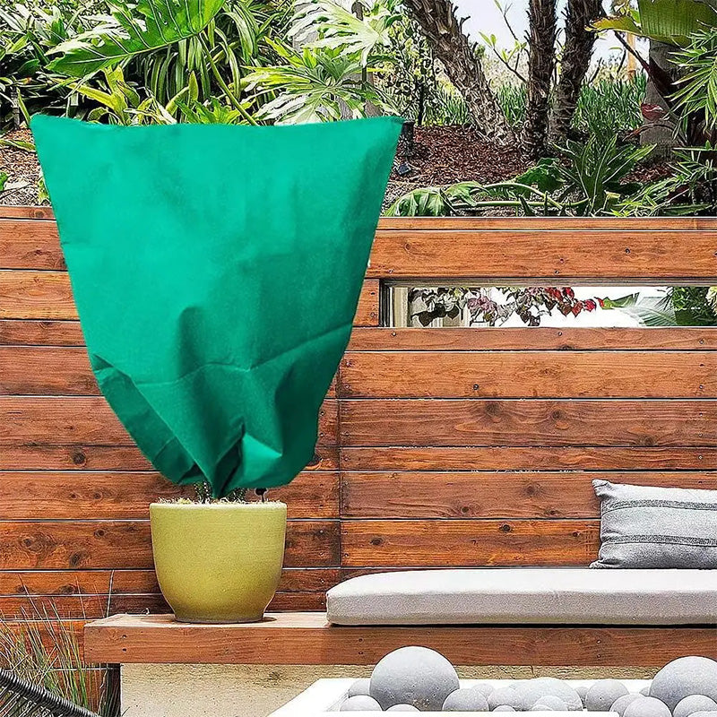 Vikbua™ Frostbeskyttelse for planter med snor – vinterdekke til hagen