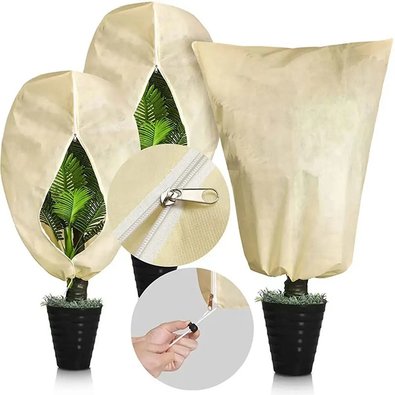 Vikbua™ Frostbeskyttelse for planter med snor – vinterdekke til hagen