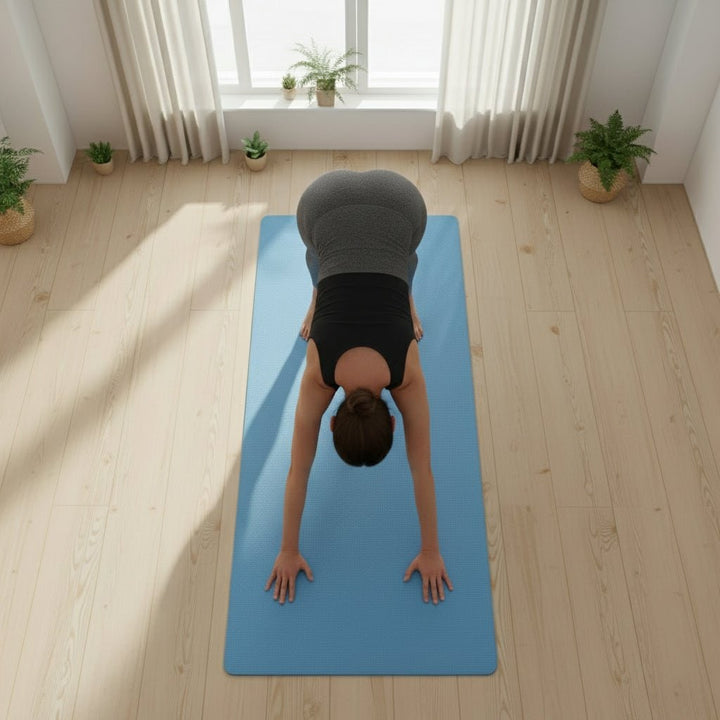 Vikbua™ Tykk sklisikker yogamatte med bærestropp