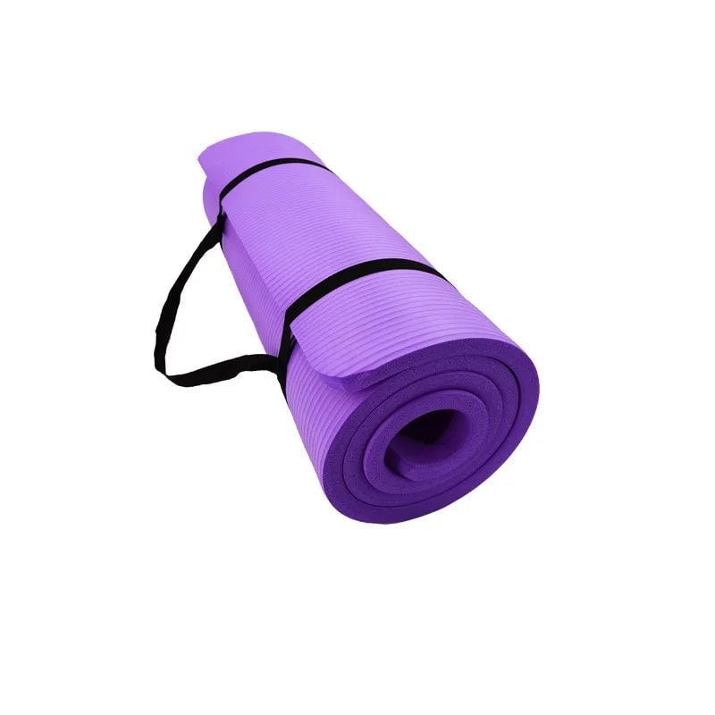 Vikbua™ Tykk sklisikker yogamatte med bærestropp