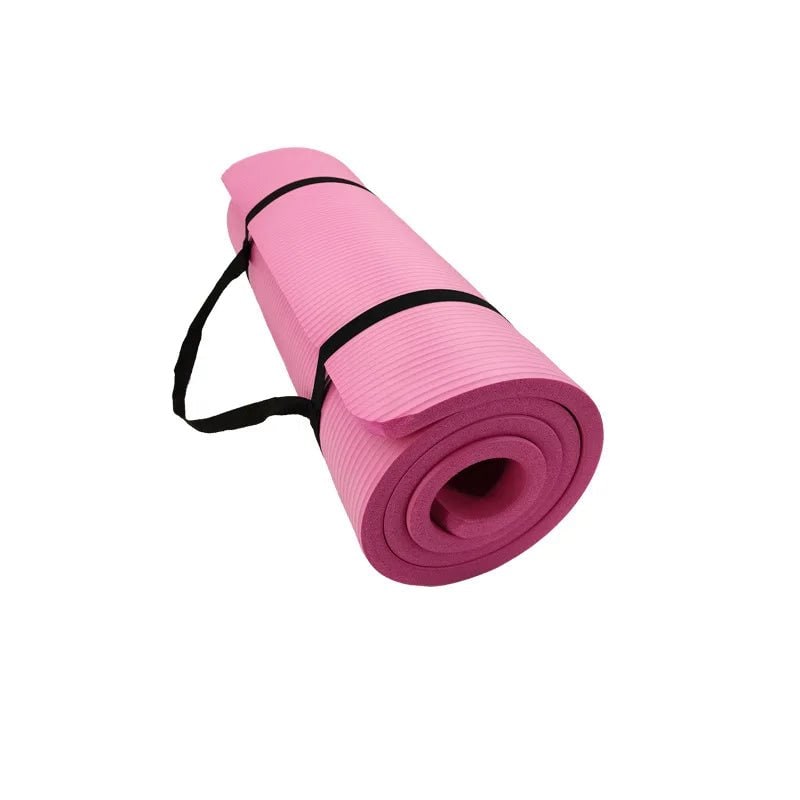 Vikbua™ Tykk sklisikker yogamatte med bærestropp