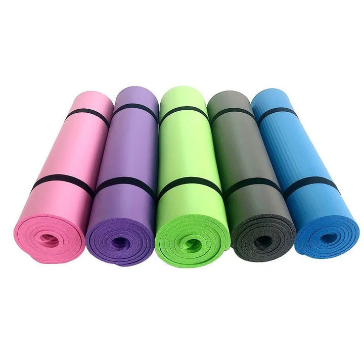 Vikbua™ Tykk sklisikker yogamatte med bærestropp