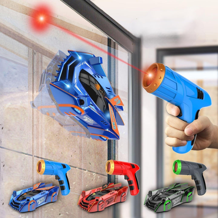 Veggklatrende radiostyrt bil med laserstyring og USB-lading