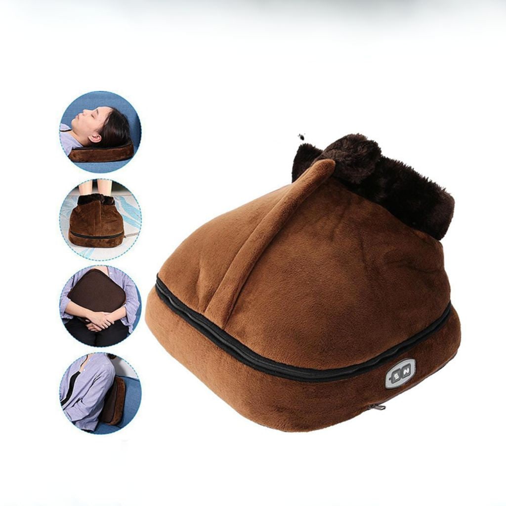 Vikbua™ Fotmassasjeapparat med varme og myk plysjfôr